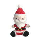 Santa Hand-Crochet Rattle: 4" Rattle