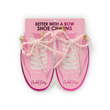 Better With a Bow Shoe Clip Set - Pink