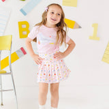 Kindergarten Pennant Short Sleeve T-Shirt - Back To School - Girls