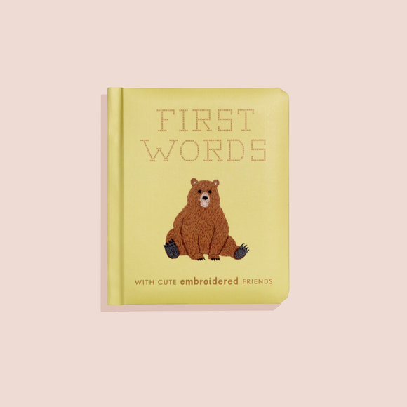 First Words with Cute Embroidered Friends