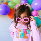 Pink Birthday Girl Headband