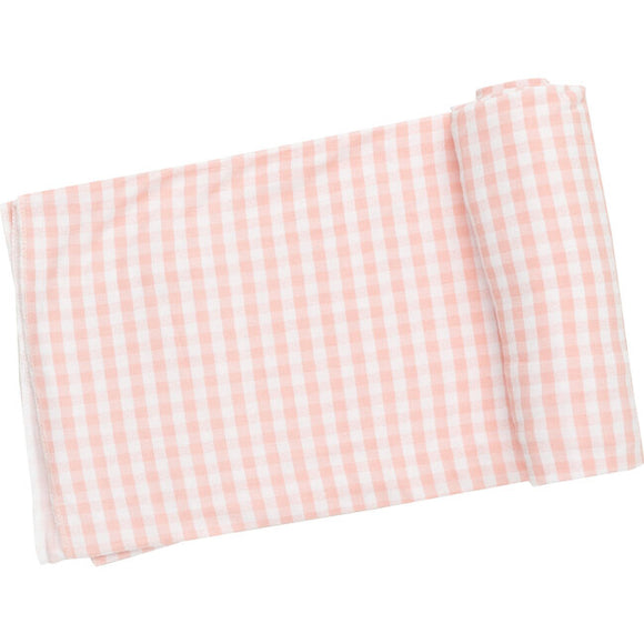 Swaddle Blanket - Mini Gingham Pink