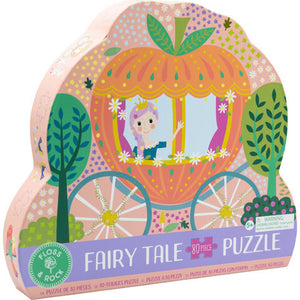 Fairy Tale 80-Piece Horse & Carriage-Shaped Puzzle