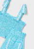 Girl Shorts and Smocked Top Set - Pacific