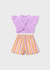 Girls Shorts Set - Lilac