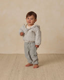 Hooded Woven Jacket - Blue Gingham