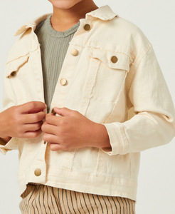 Cream Denim Jacket