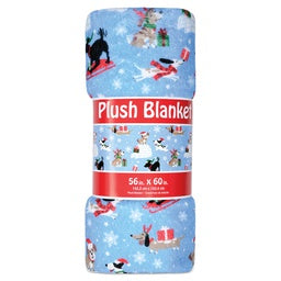 Snow Dogs Plush Blanket