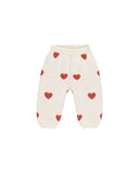 Heart Knit Pants, Natural