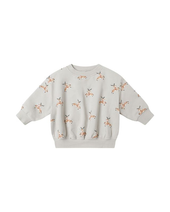 Relaxed Fleece Sweatshirt - Reindeer