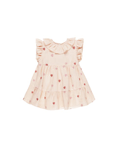 Charlotte Dress, Heart Embroidery