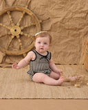 Skirted One-Piece - Black Gingham