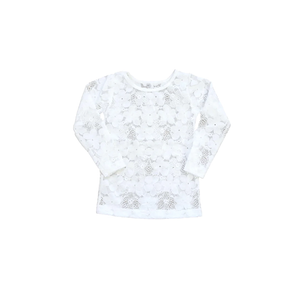 White Lace Layering Top
