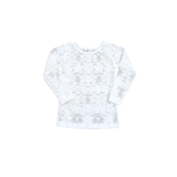 White Lace Layering Top