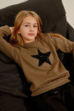 Girls Knitted Sweater - Khaki