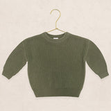 Knit Chunky Sweater - Olive