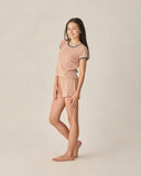 Pointelle Tee - Poppy Stripe, Teen