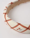 Padded Headband - Cherry Check