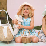 Rattan Bunny Luggy with Lining