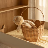 Rattan Tulip Carry Basket - 2 Colors!