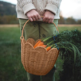 Rattan Tulip Carry Basket - 2 Colors!