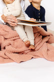 Chenille Blanket - Rose