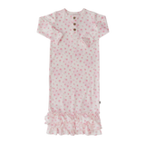 Ruffle Receiving Gown - Double Love