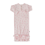 Ruffle Receiving Gown - Tie the Knot