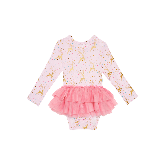 Ryleigh - Long Sleeve Tulle Skirt Bodysuit