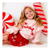 Candy Cane Christmas Gemstone Headband