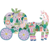 Fairy Tale 80-Piece Horse & Carriage-Shaped Puzzle