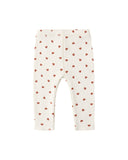 Ribbed Legging - Red Hearts - Baby Girl