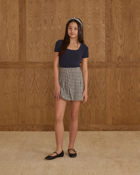 Scallop Tee - Navy, Teen