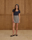 Scallop Tee - Navy, Teen