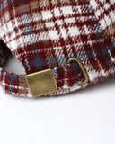 Baseball Hat - Burgundy Plaid
