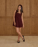 Maeve Mini Dress - Burgundy