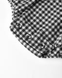 Colette Romper - Black Gingham