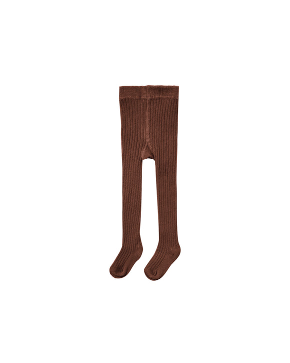 Ribbed Tights - Brown