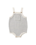 Ashton Knit Romper - Marine Stripe