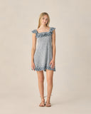 Bianca Mini Dress - Marine Gingham - Teen