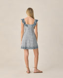 Bianca Mini Dress - Marine Gingham - Teen