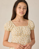 Liv Dress - Yellow Floral - Teen