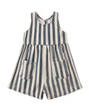 Dani Romper - Navy Stripe