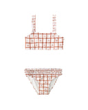 Rouched Bikini - Cherry Check