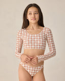 Rashguard Bikini Set - Cherry Check