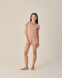 Pointelle Tee - Poppy Stripe, Teen