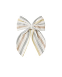 Oversized Bow - Valencia Stripe