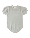 Pointelle Knit Romper - Sage