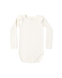 Shoulder Ruffle Bodysuit Natural