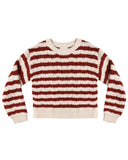 Aspen Sweater - Ruby Stripe